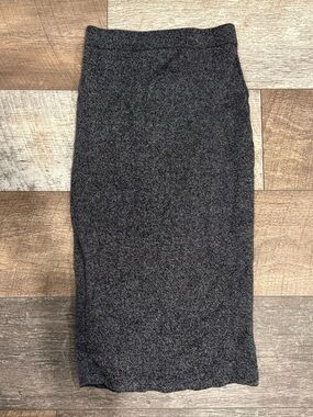 Simons Charcoal Gray Knit Pencil Skirt